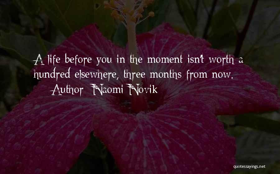 A Moment Worth Quotes By Naomi Novik