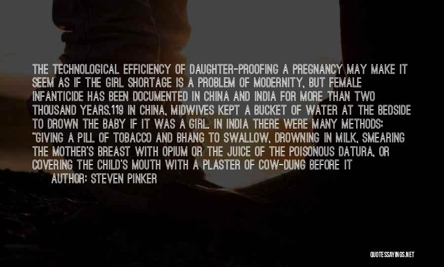 A Mother And Her Baby Girl Quotes By Steven Pinker