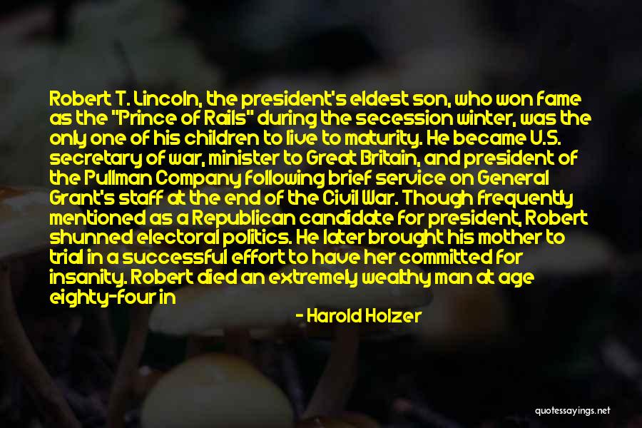 A Mother And Her Son Quotes By Harold Holzer