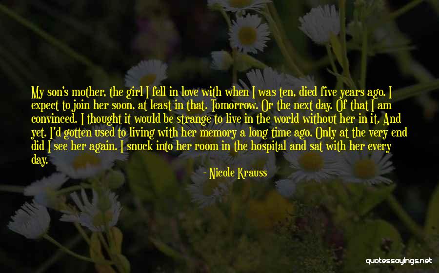 A Mother And Her Son Quotes By Nicole Krauss