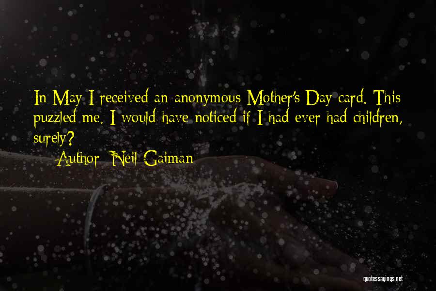 A Mother's Day Card Quotes By Neil Gaiman