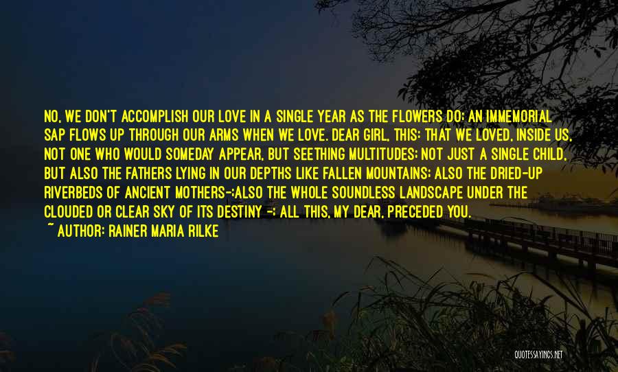 A Mother's Love For Their Child Quotes By Rainer Maria Rilke