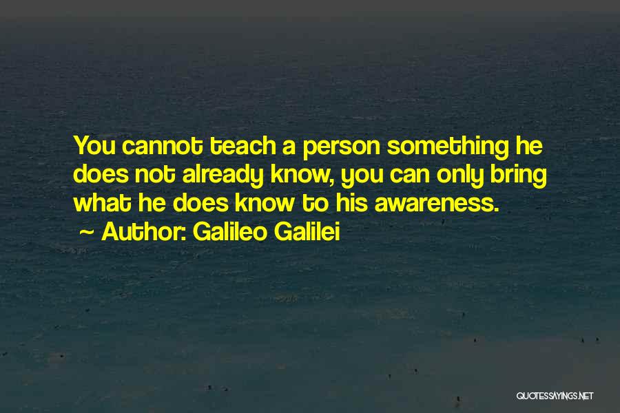 A Motivational Person Quotes By Galileo Galilei