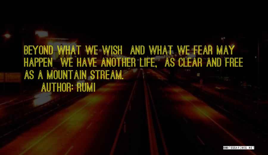 A Mountain Stream Quotes By Rumi