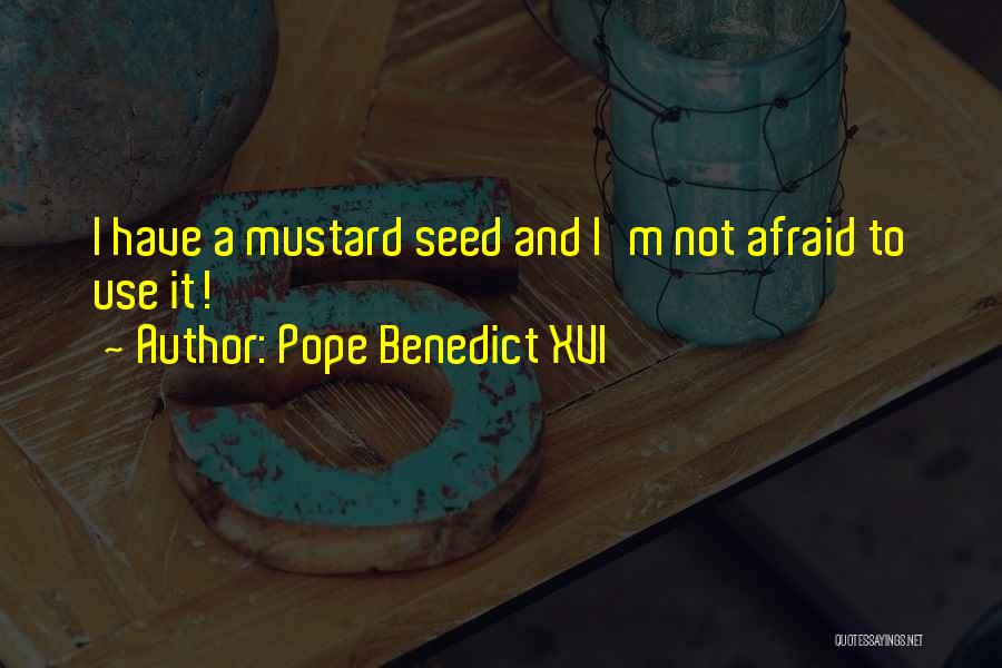 A Mustard Seed Quotes By Pope Benedict XVI