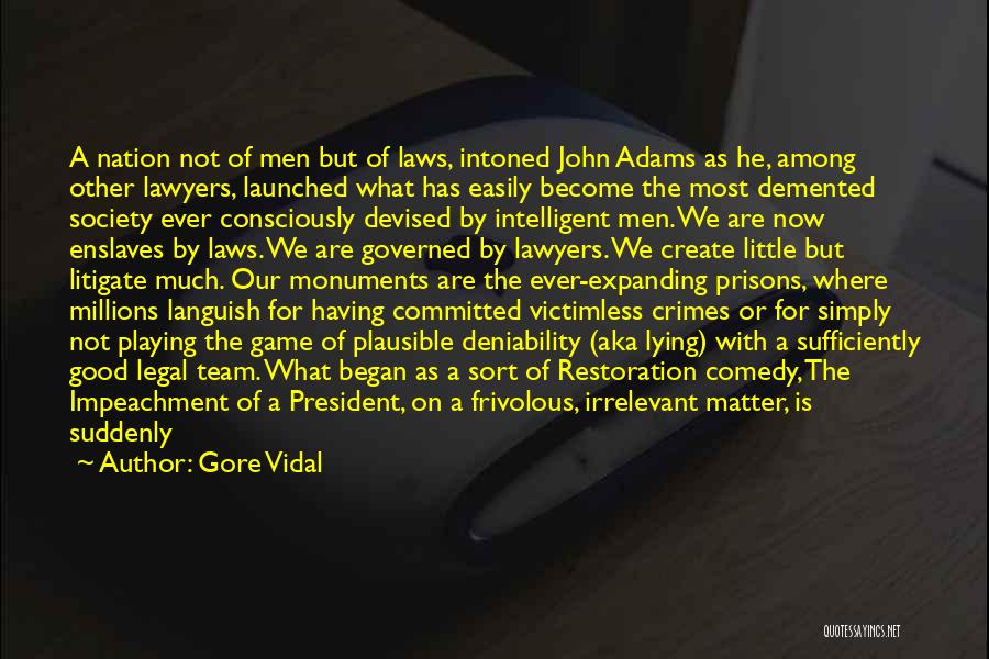 A Nation At Risk Quotes By Gore Vidal