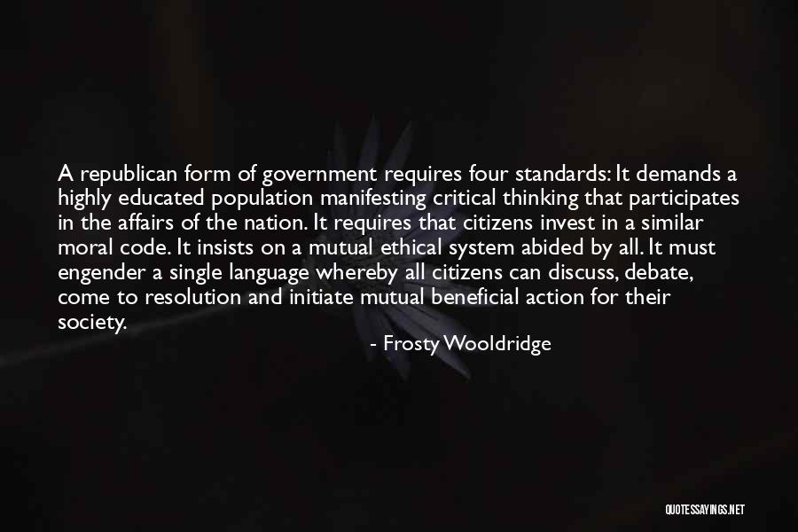 A Nation Quotes By Frosty Wooldridge A Nation Quotes By Frosty Wooldridge