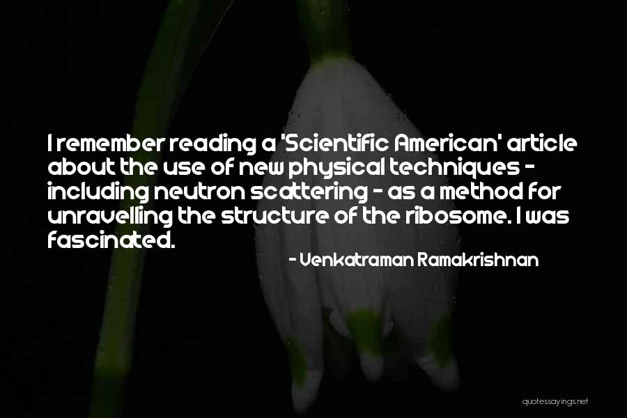 A Neutron Quotes By Venkatraman Ramakrishnan A Neutron Quotes By Venkatraman Ramakrishnan