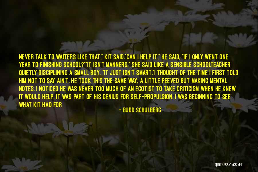 A New Boy You Like Quotes By Budd Schulberg