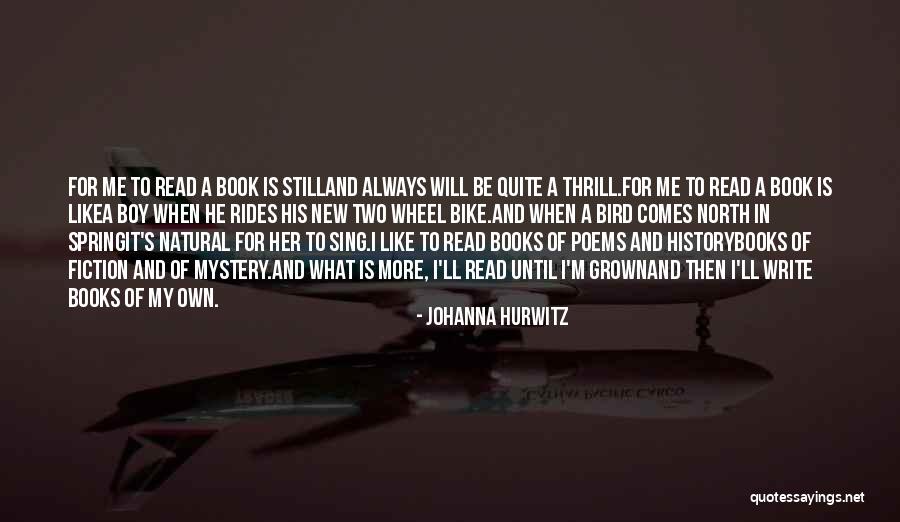 A New Boy You Like Quotes By Johanna Hurwitz