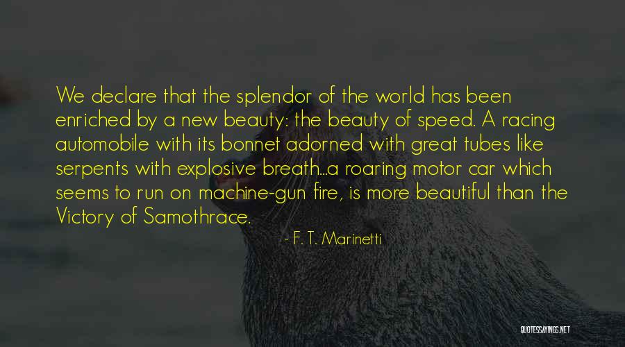 A New Car Quotes By F. T. Marinetti A New Car Quotes By F. T. Marinetti