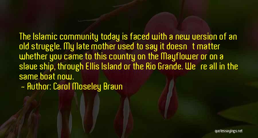 A New Mother Quotes By Carol Moseley Braun