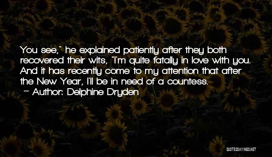 A New Year And Love Quotes By Delphine Dryden