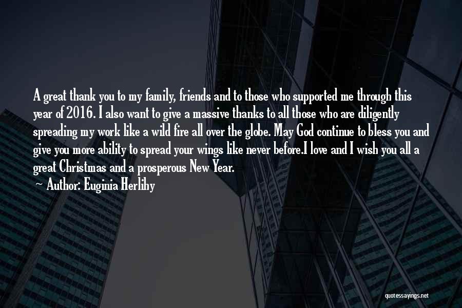 A New Year And Love Quotes By Euginia Herlihy