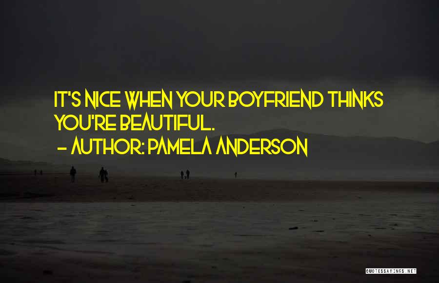 A Nice Boyfriend Quotes By Pamela Anderson