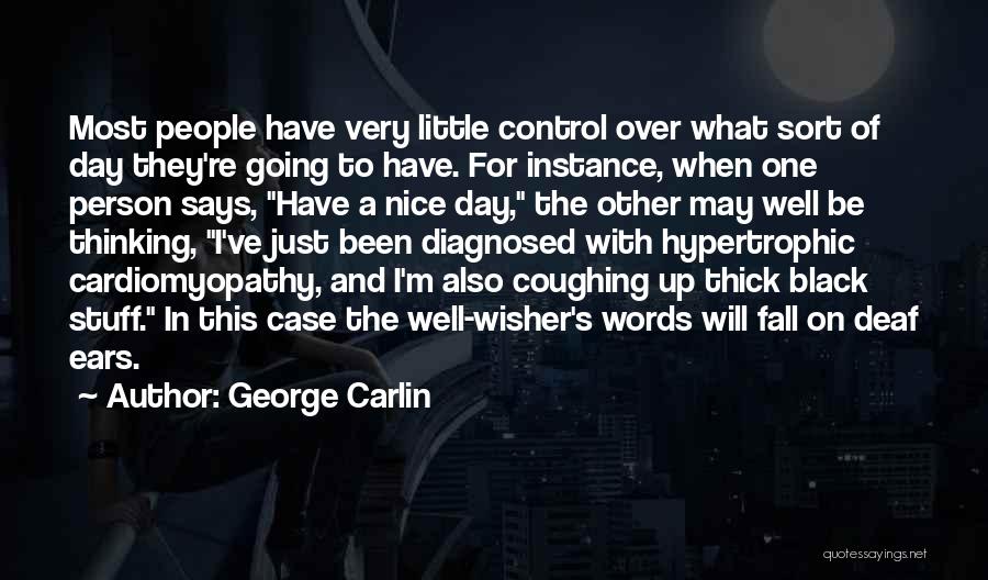 A Nice Day Quotes By George Carlin