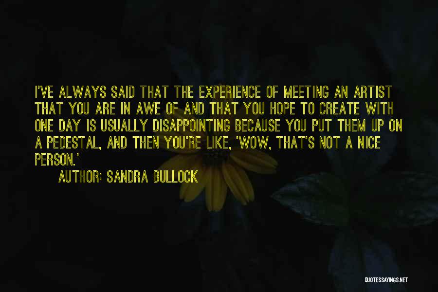 A Nice Day Quotes By Sandra Bullock