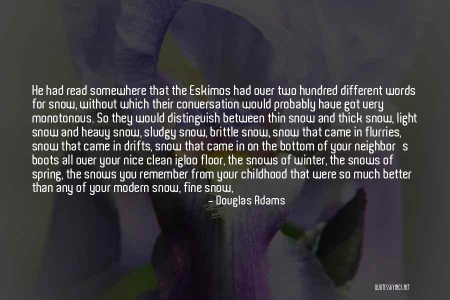 A Nice Night Quotes By Douglas Adams A Nice Night Quotes By Douglas Adams