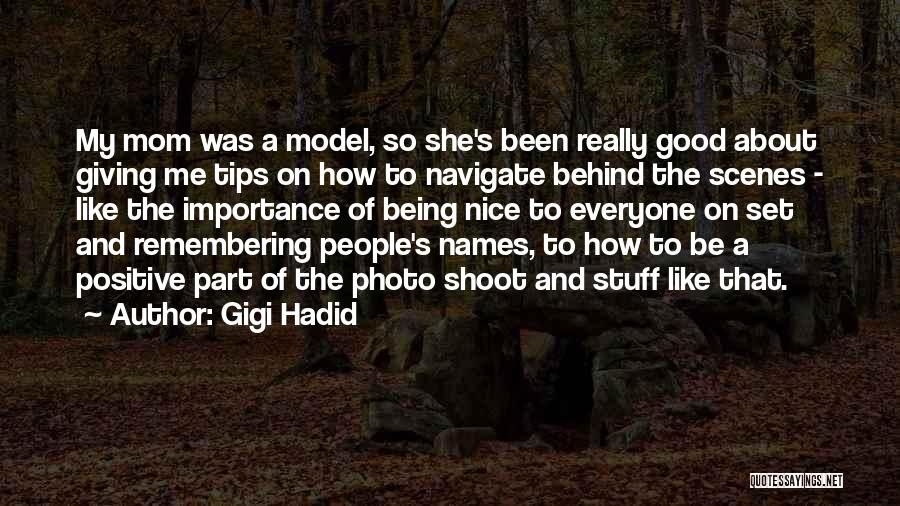 A Nice Photo Quotes By Gigi Hadid