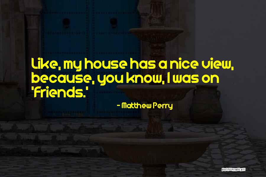 A Nice View Quotes By Matthew Perry