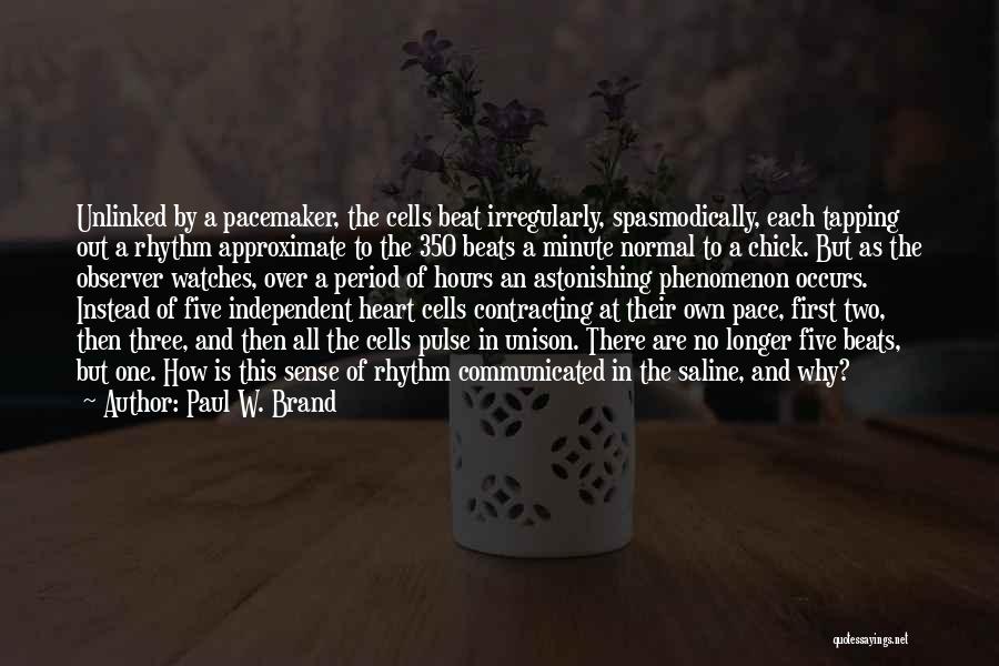 A Normal Heart Quotes By Paul W. Brand