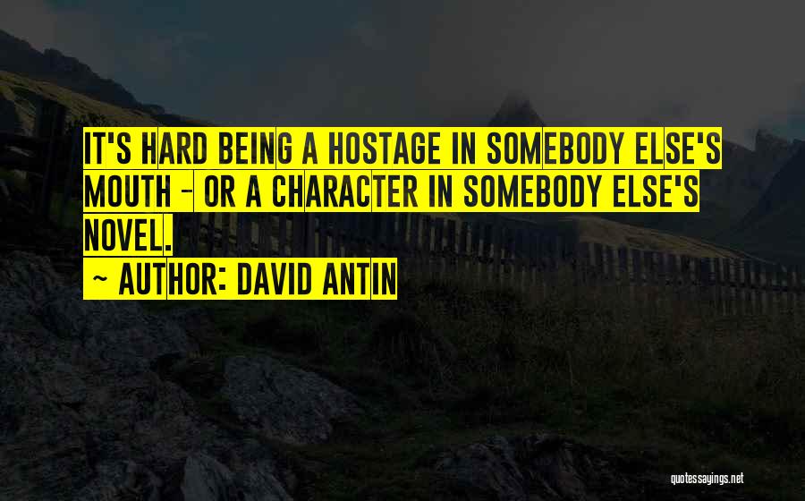 A Novel Quotes By David Antin