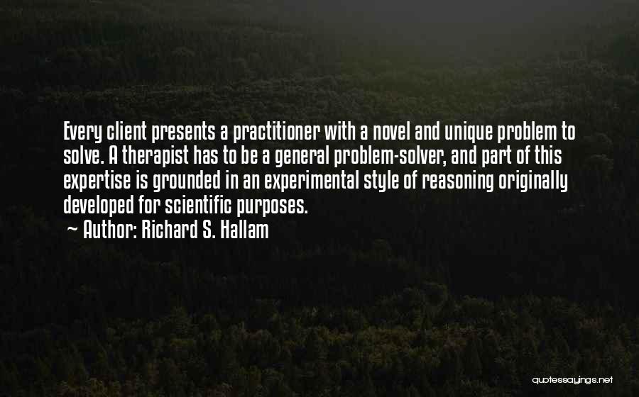 A Novel Quotes By Richard S. Hallam