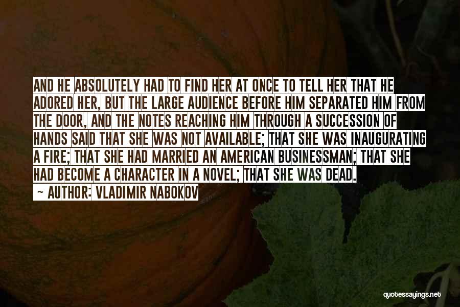 A Novel Quotes By Vladimir Nabokov