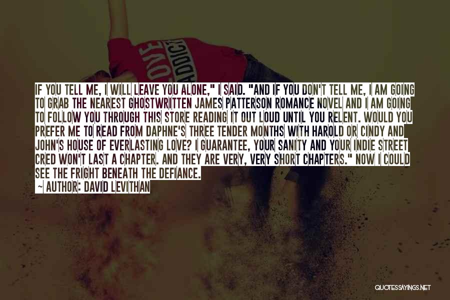 A Novel Romance Quotes By David Levithan