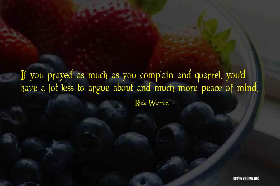 A Peace Of Mind Quotes By Rick Warren A Peace Of Mind Quotes By Rick Warren