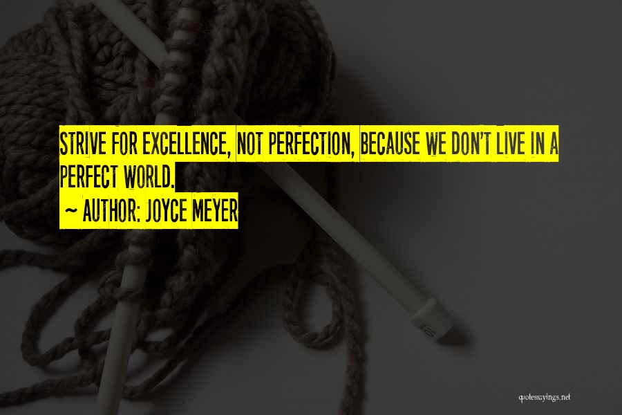 A Perfect World Quotes By Joyce Meyer