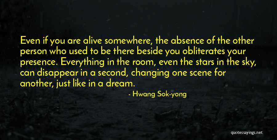 A Person Changing Quotes By Hwang Sok-yong