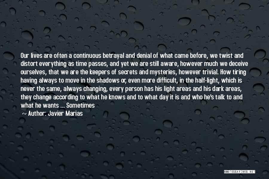 A Person Changing Quotes By Javier Marias