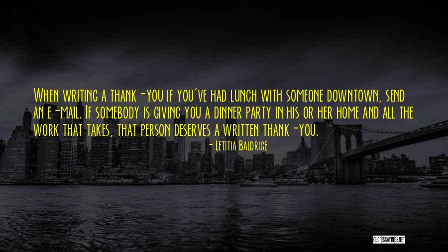 A Person Quotes By Letitia Baldrige A Person Quotes By Letitia Baldrige