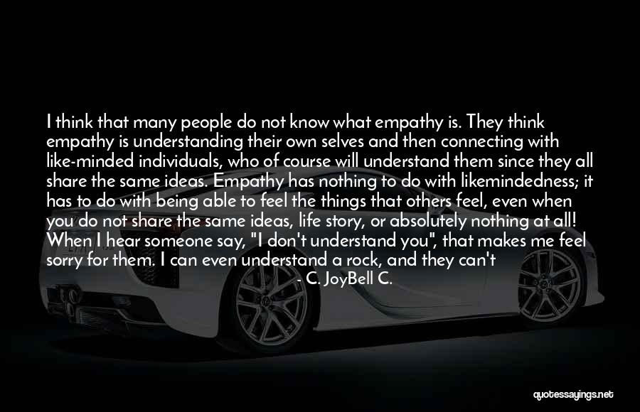 A Person Who Can Understand Quotes By C. JoyBell C. A Person Who Can Understand Quotes By C. JoyBell C.
