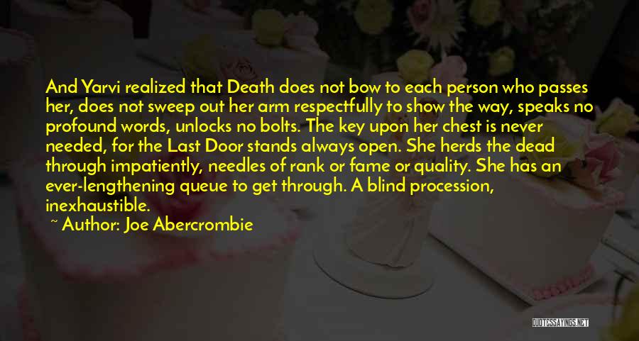 A Person Who Is Dead Quotes By Joe Abercrombie
