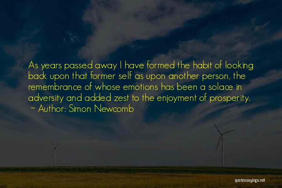 A Person Who Passed Away Quotes By Simon Newcomb