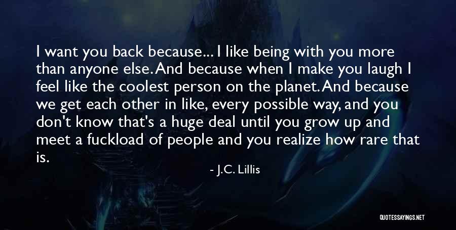 A Person You Don't Like Quotes By J.C. Lillis