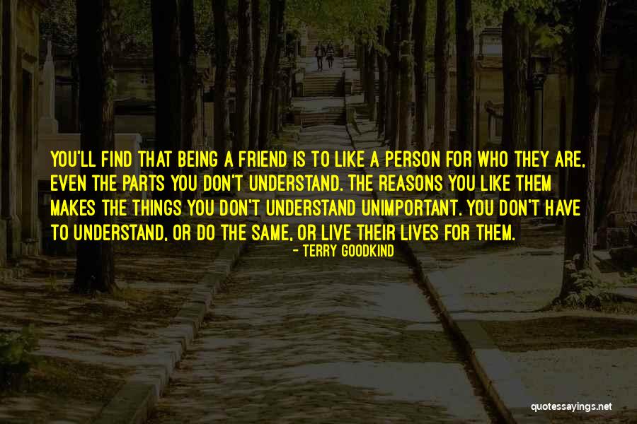 A Person You Don't Like Quotes By Terry Goodkind