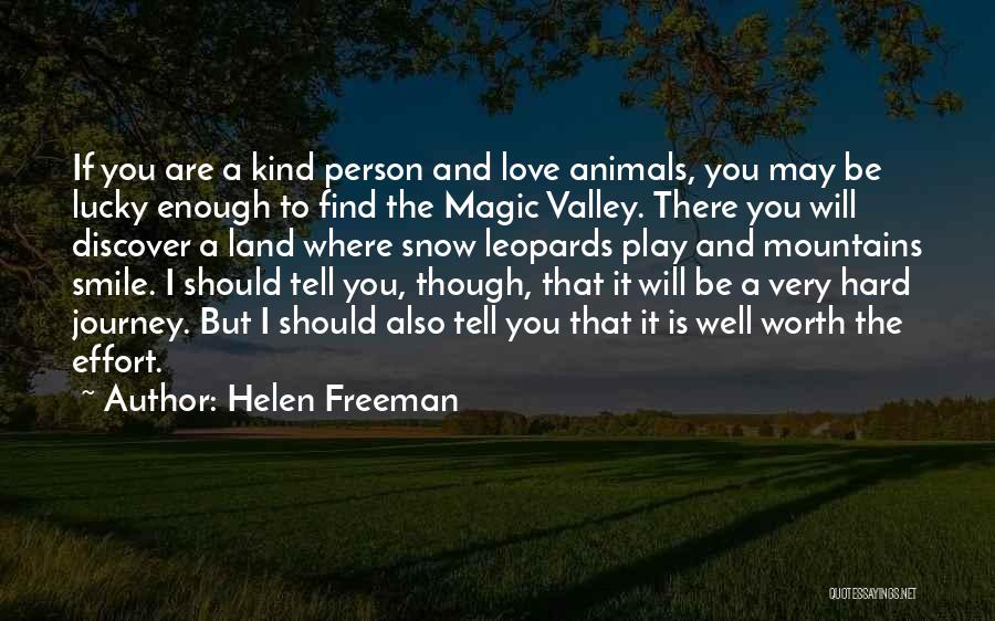 A Person You Love Quotes By Helen Freeman