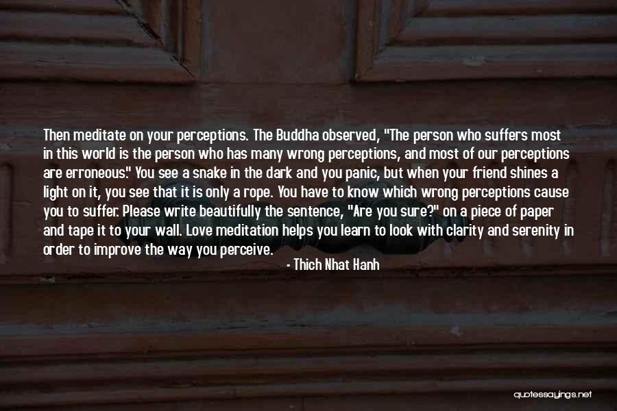 A Person You Love Quotes By Thich Nhat Hanh