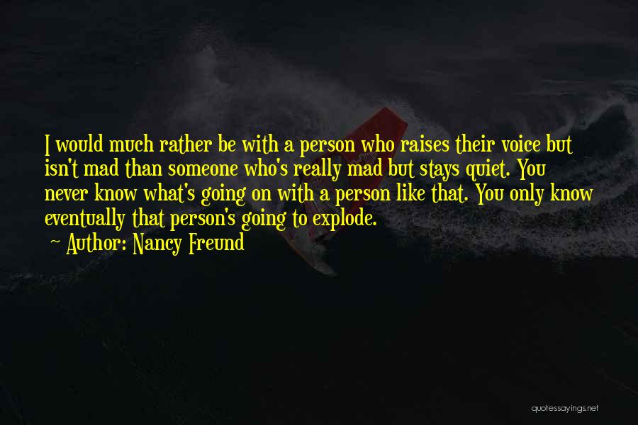 A Person You Really Like Quotes By Nancy Freund