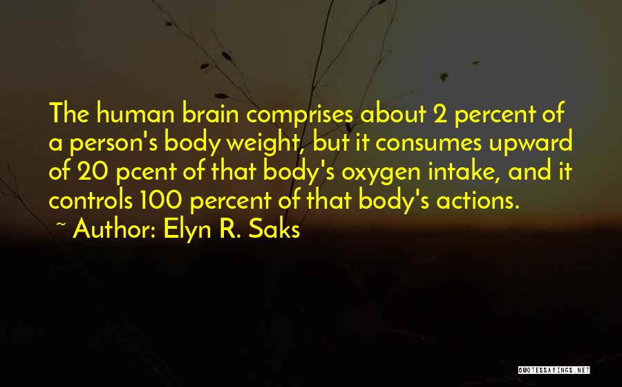 A Person's Actions Quotes By Elyn R. Saks
