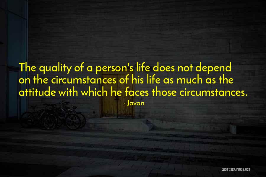 A Person's Attitude Quotes By Javan A Person's Attitude Quotes By Javan