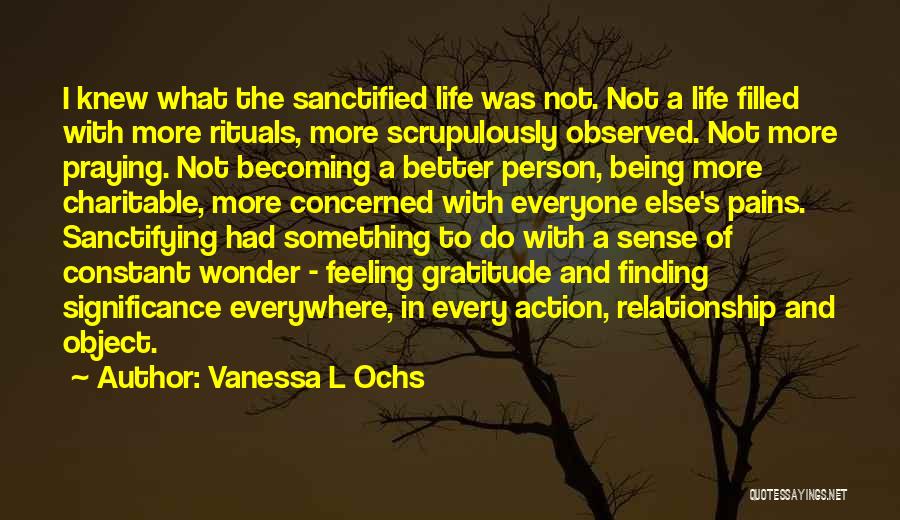 A Person's Life Quotes By Vanessa L Ochs