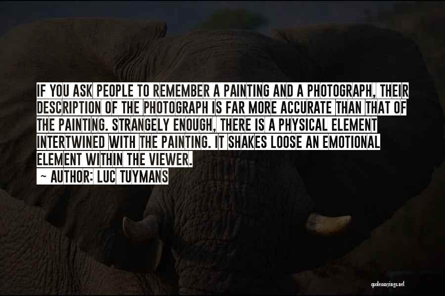 A Photograph Quotes By Luc Tuymans