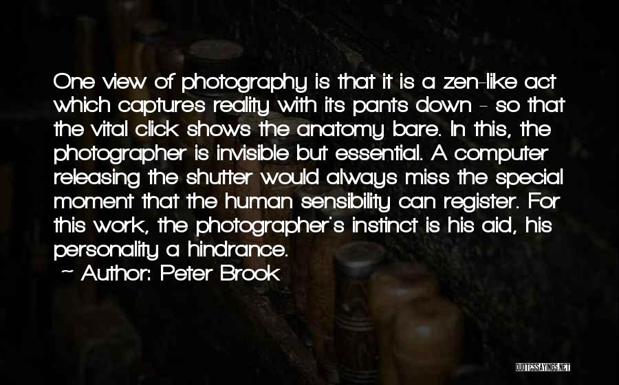 A Photography Quotes By Peter Brook