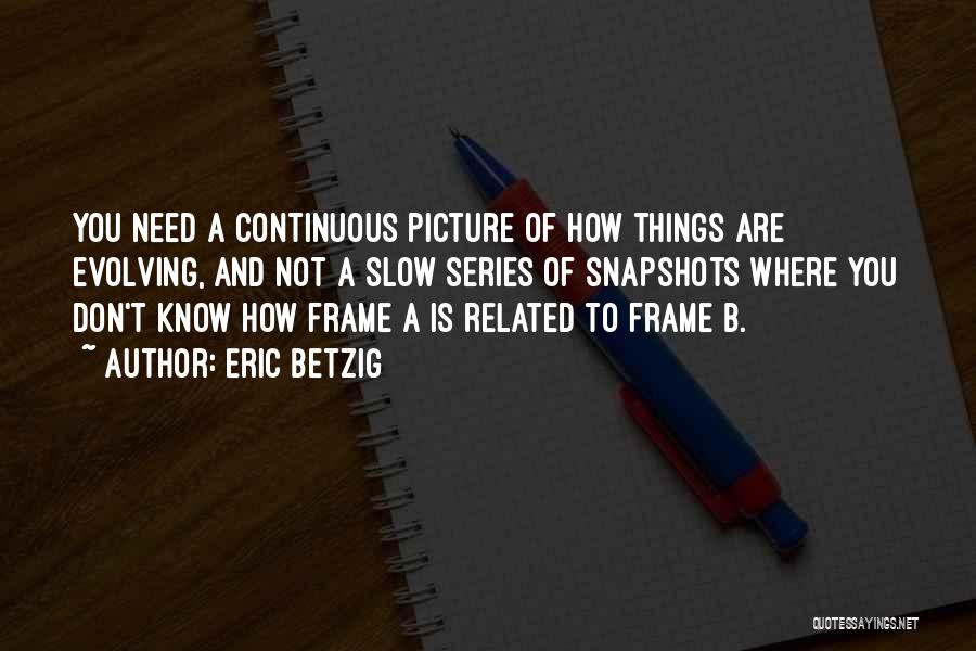 A Picture Frame Quotes By Eric Betzig