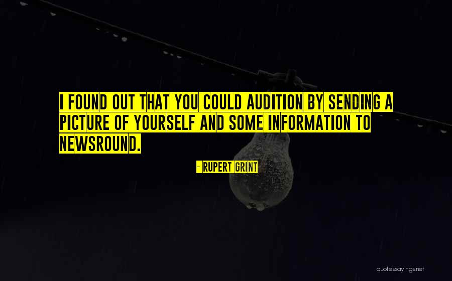 A Picture Of Yourself Quotes By Rupert Grint A Picture Of Yourself Quotes By Rupert Grint