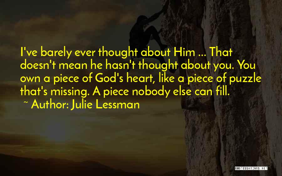 A Piece Missing Quotes By Julie Lessman